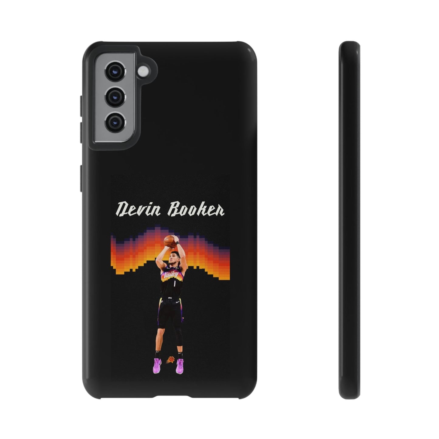 Devin Booker Precision Blaze Series – Dual-Layer ShockGuard Protection | Fits iPhone 8–16 Pro Max & Samsung Galaxy S10–S25 Ultra