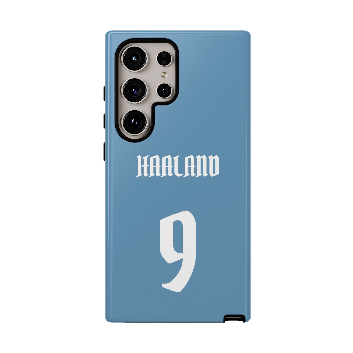 Erling Haaland PowerStrike – Rugged Dual-Layer Protection & Slim Profile | Compatible with iPhone 8 to 16 Pro Max & Samsung Galaxy S10 to S25 Ultra