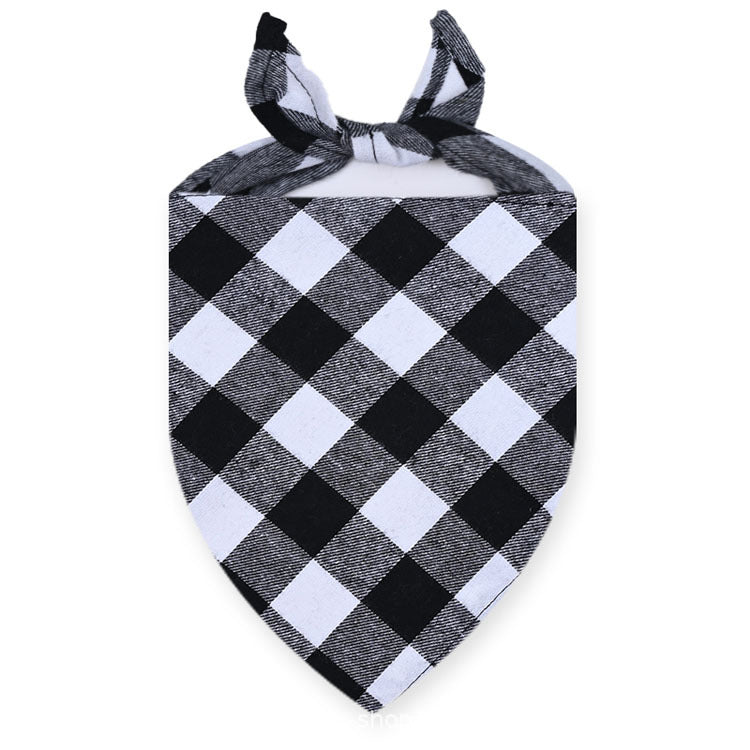 Dog Bandanas Large Pet Scarf Bandana For Dog Cotton Plaid Washable Bow Tie Collar Cat Puppy Triangular Scarf Bib Dog Accessories