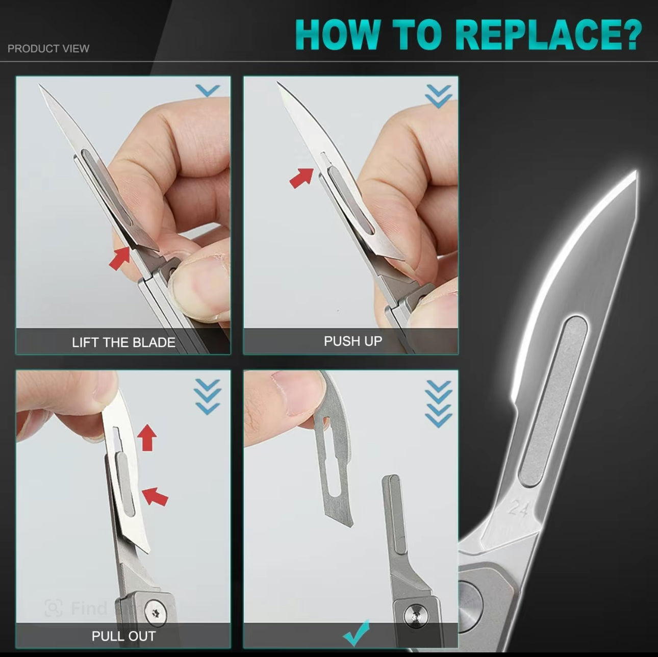 EdgeLite Folding Scalpel