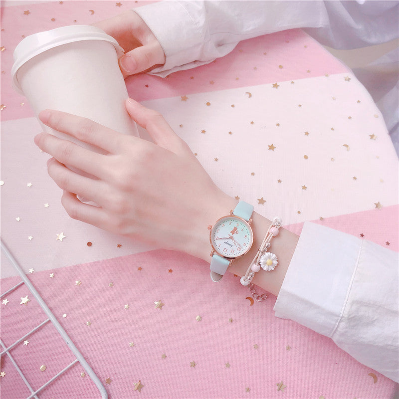 College Style Simple Wild Forest Children's Watch