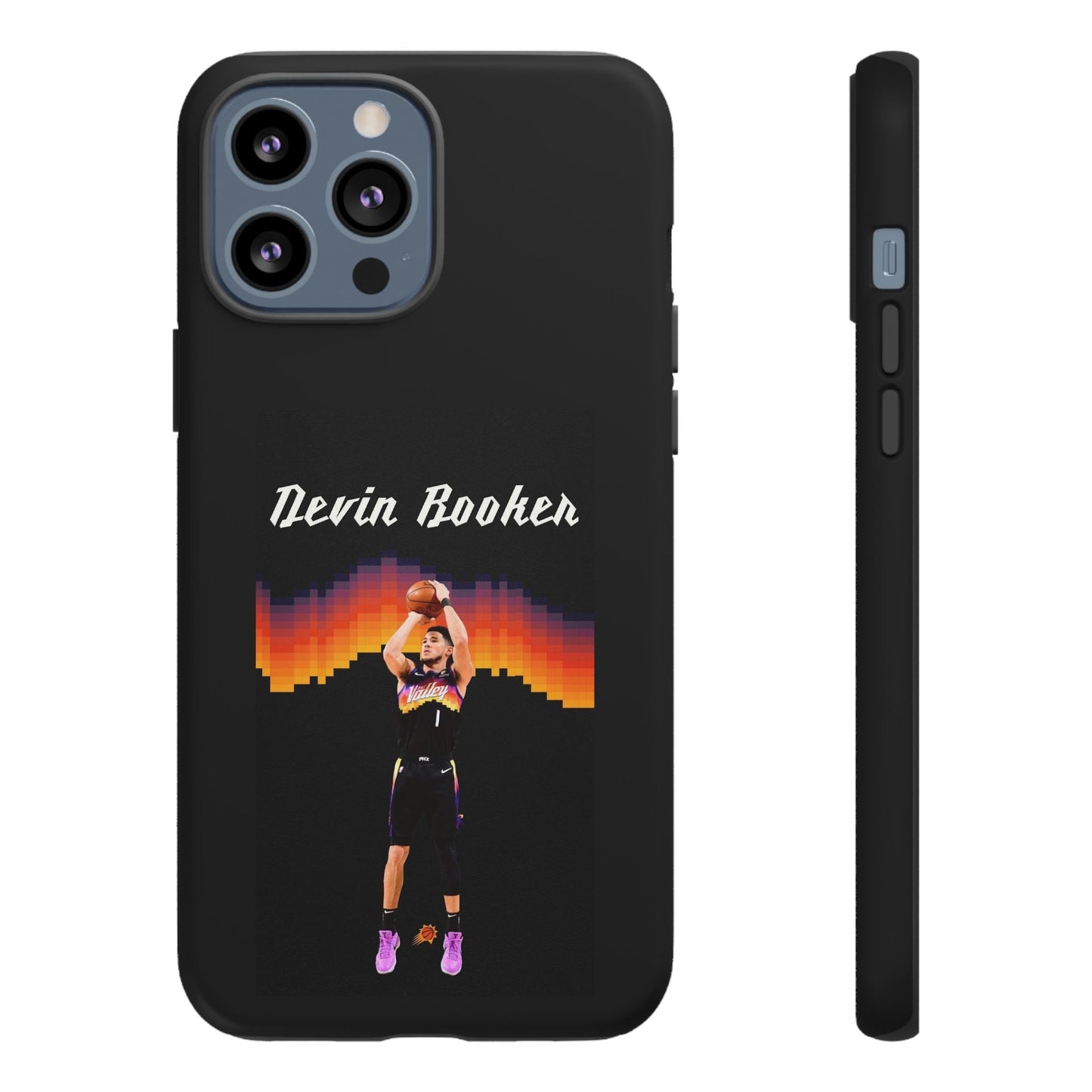 Devin Booker Precision Blaze Series – Dual-Layer ShockGuard Protection | Fits iPhone 8–16 Pro Max & Samsung Galaxy S10–S25 Ultra