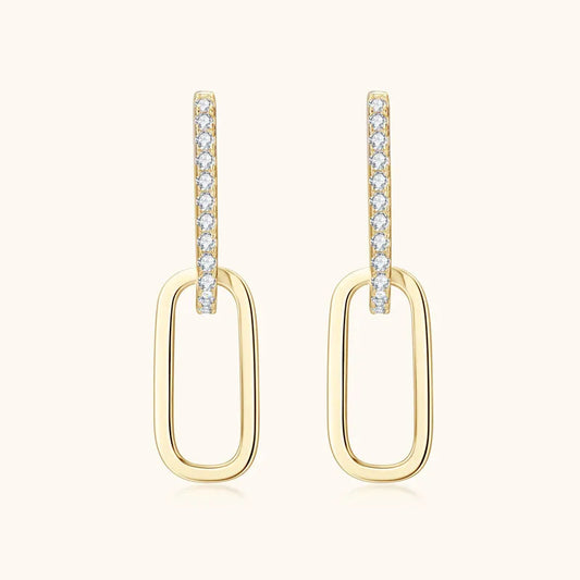 925 Sterling Silver Moissanite Earrings