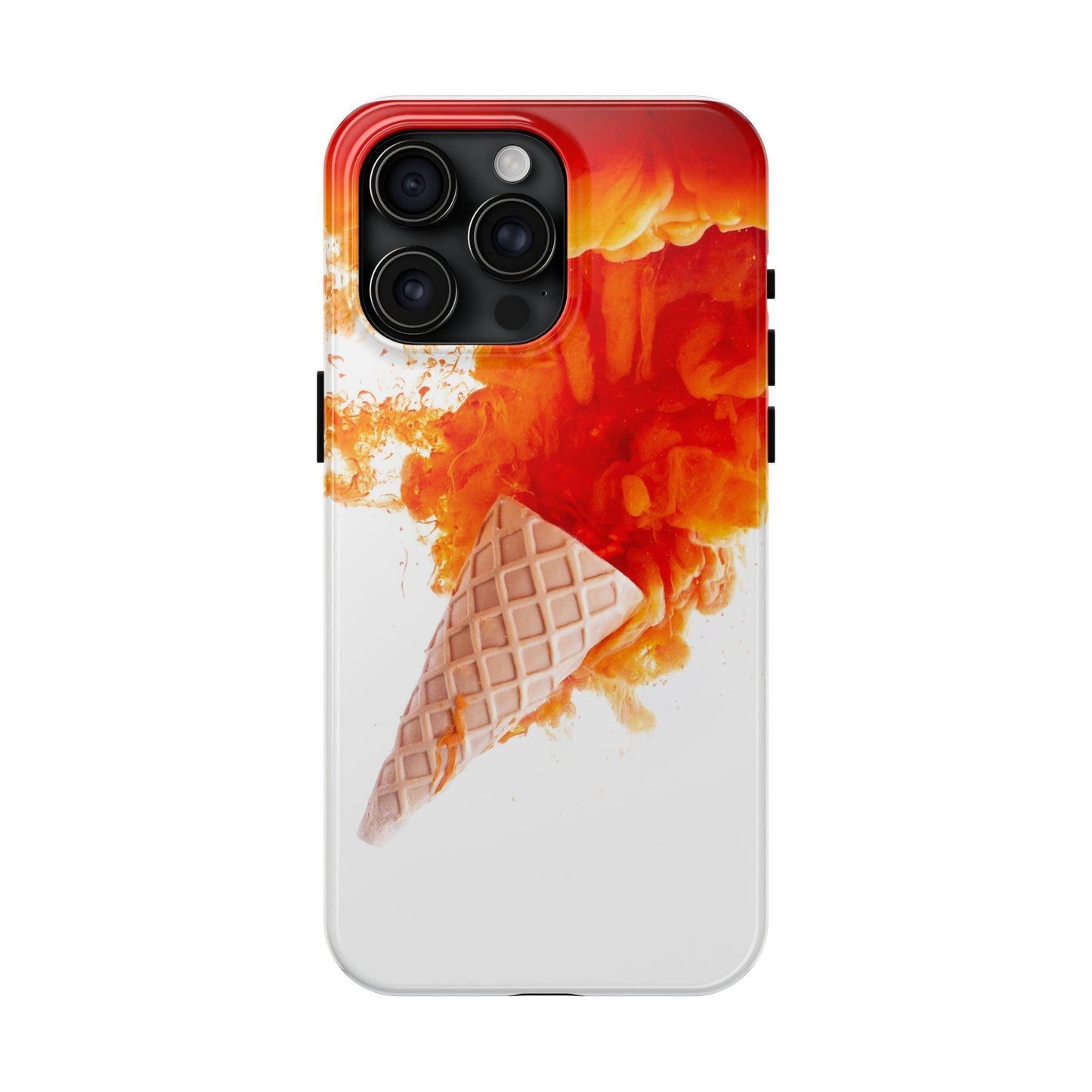 Ice Cream With Flame Of Colors Tough Phone Cases