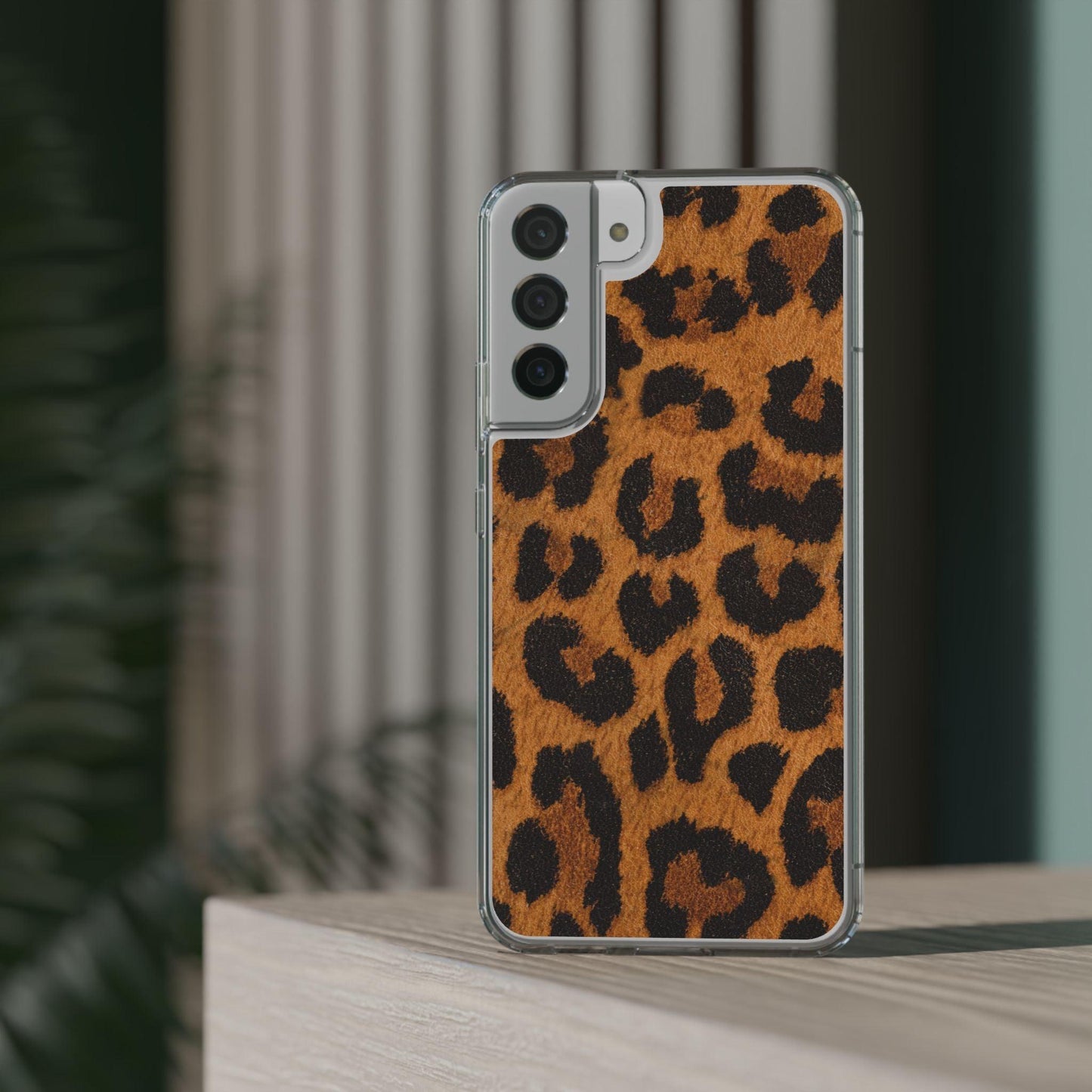 Clear Cases Cheeta Print