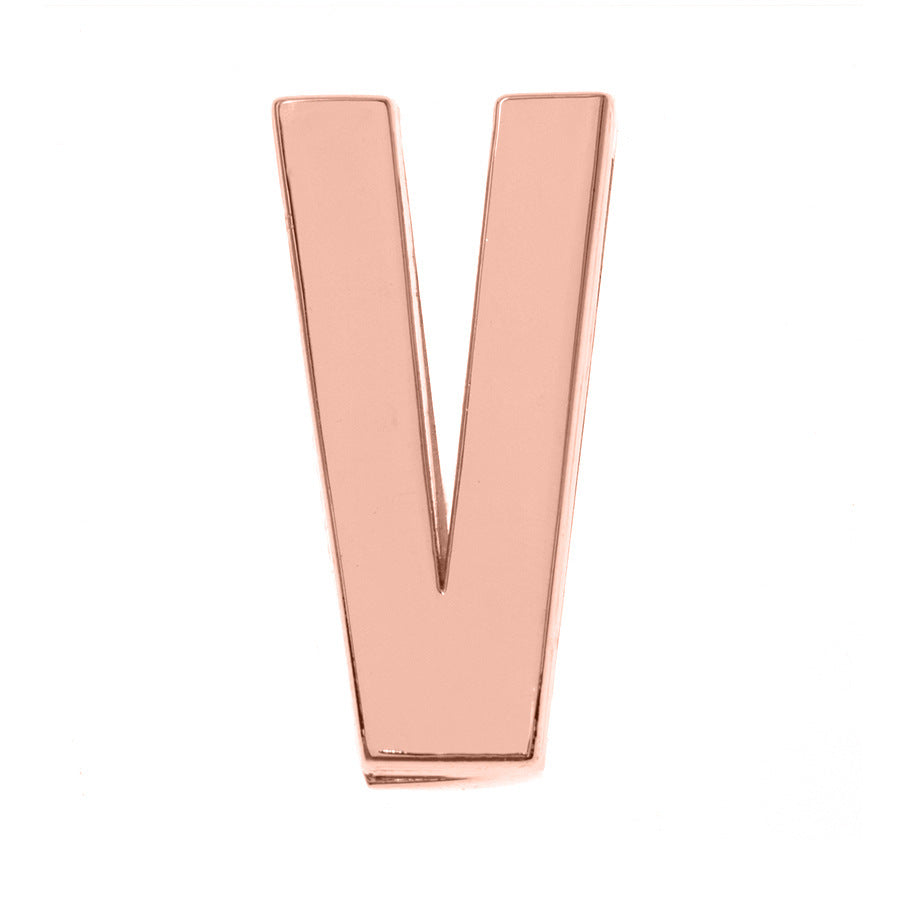 DIY Letter Keychain Glossy Ornament Accessories