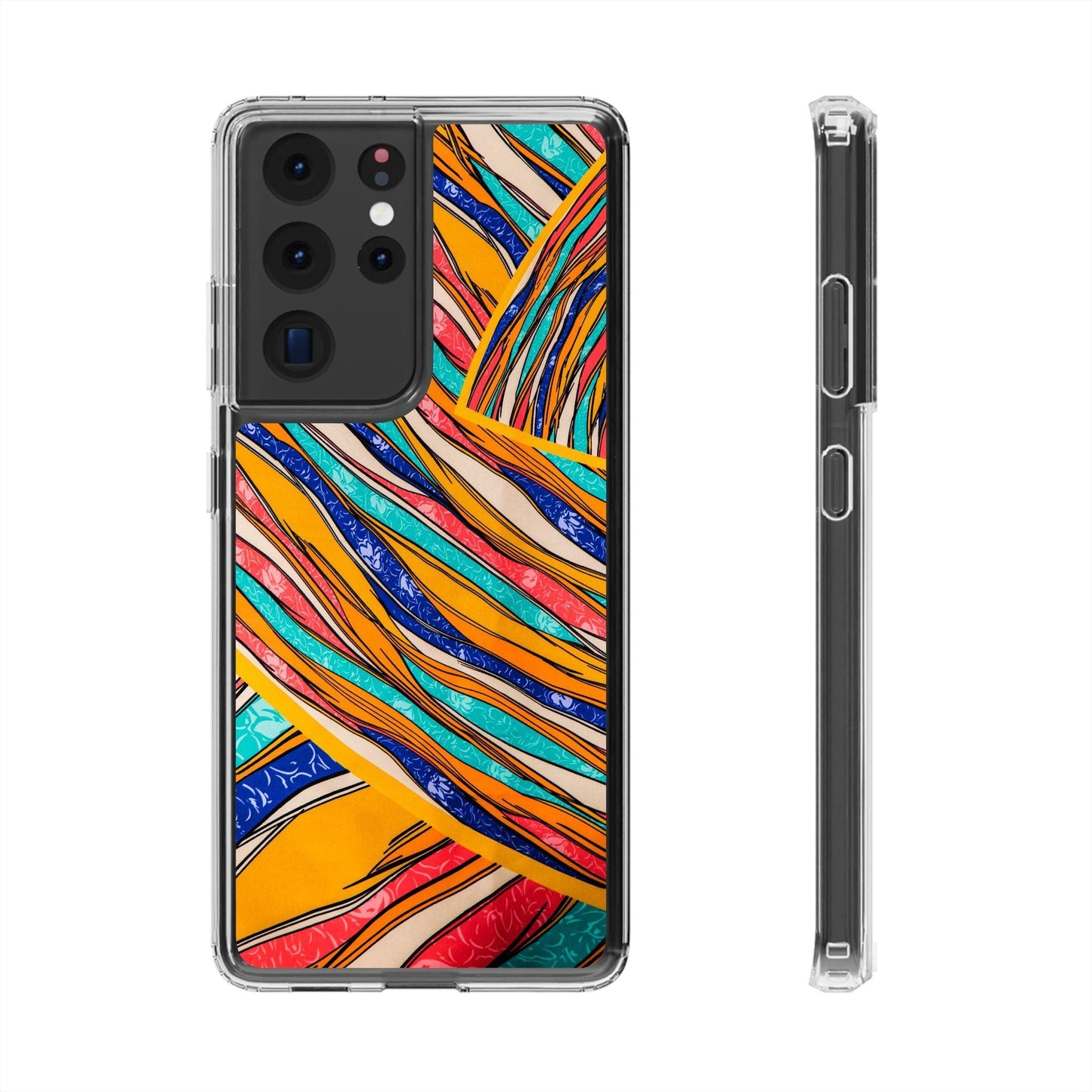Clear Cases Stripes of  Powerful Colors