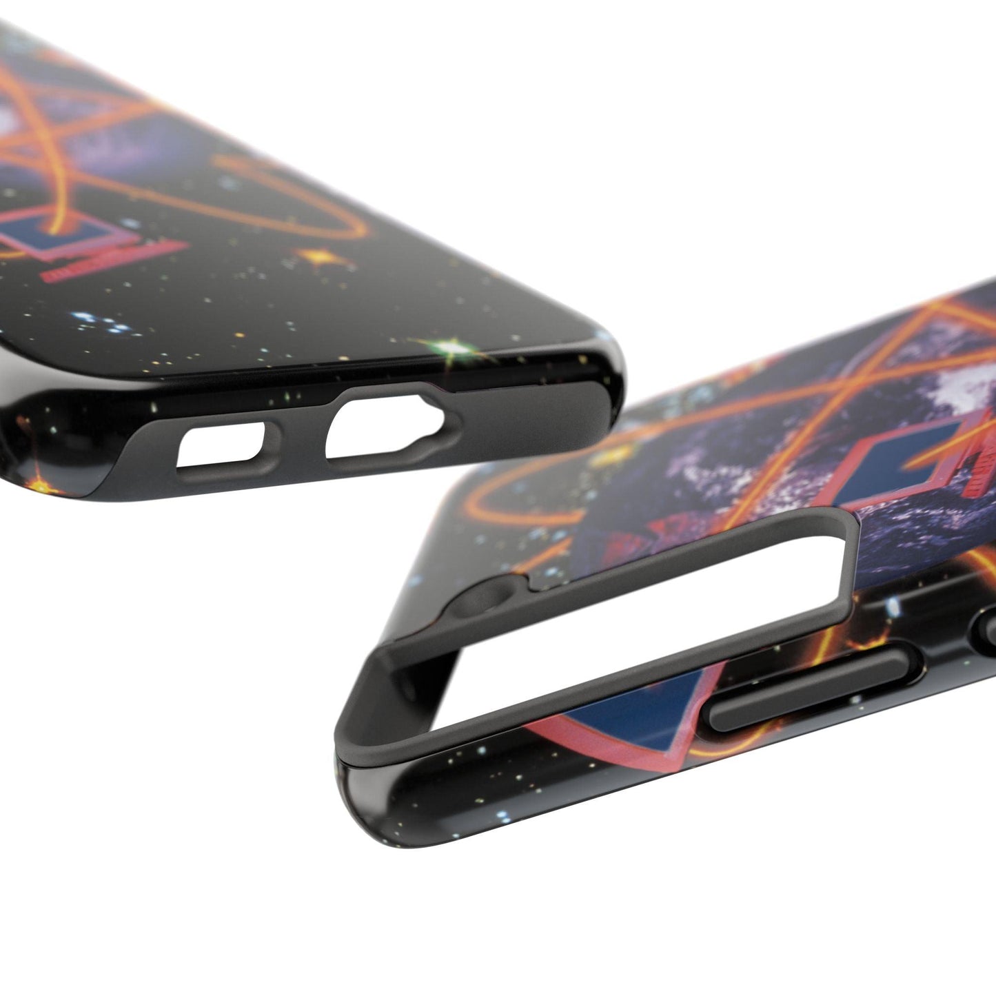 Computer Galaxy Printed With Orbiting Tough Phone Cases