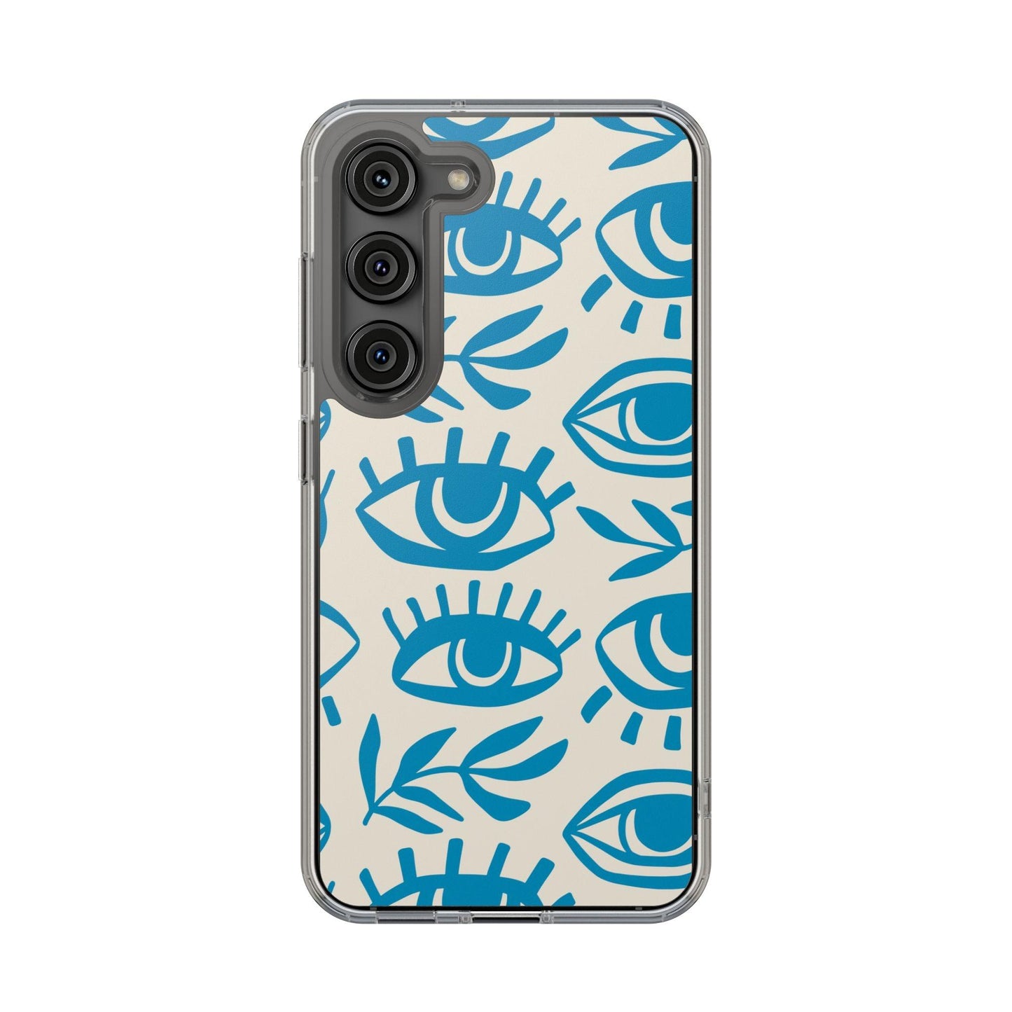 Eyes And Leaves  Pattern Clear Cases