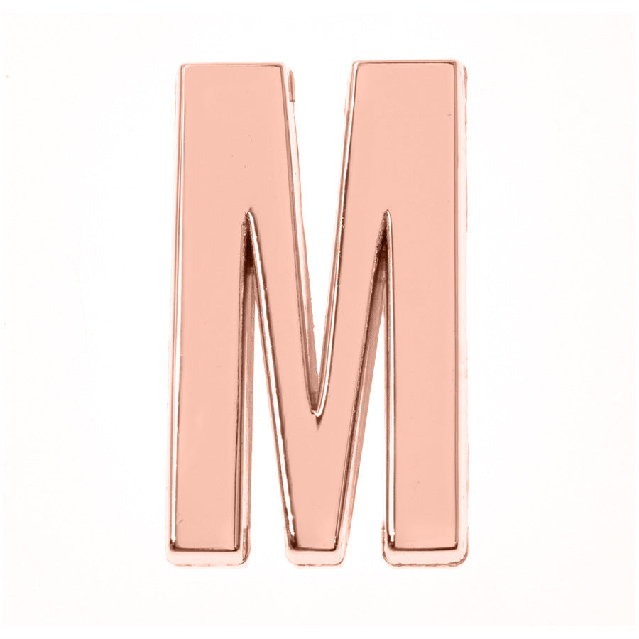 DIY Letter Keychain Glossy Ornament Accessories