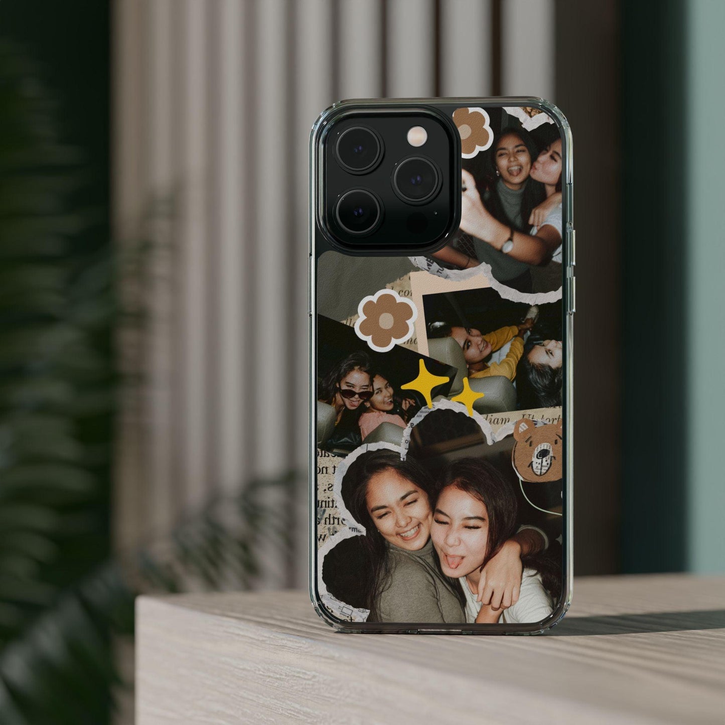 Memories In Retro Templet  Custom Printed Clear Cases