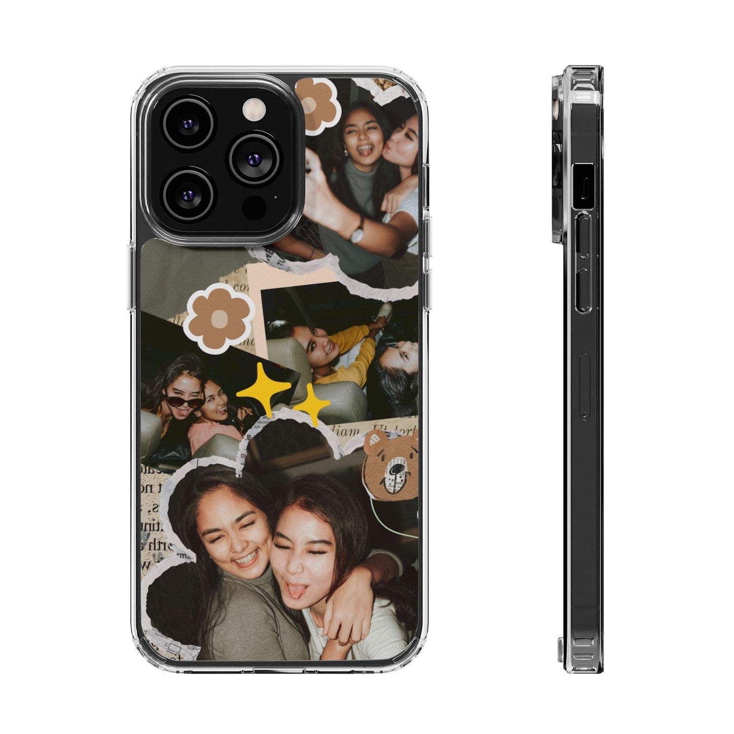 Memories In Retro Templet  Custom Printed Clear Cases