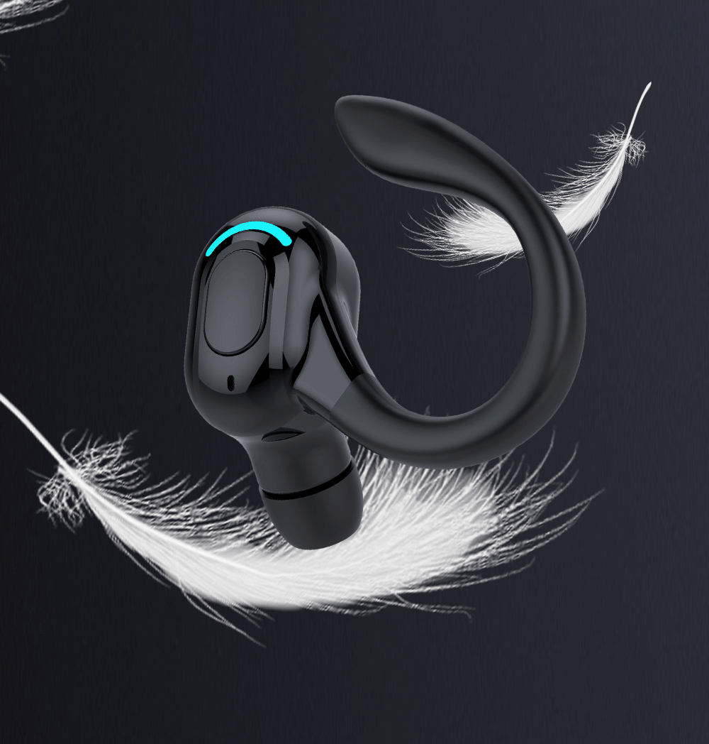 Ear hanging Bluetooth earphones Business single ear earphones Waterproof sports high endurance noise reduction