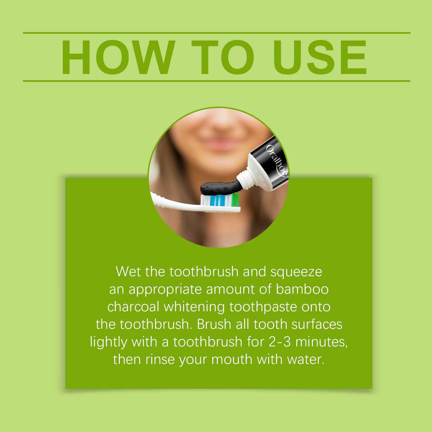 Bamboo Charcoal Toothpaste Freshen Breath, Brightening Teeth And Improving Yellow Tooth Stain Removal Toothpaste
