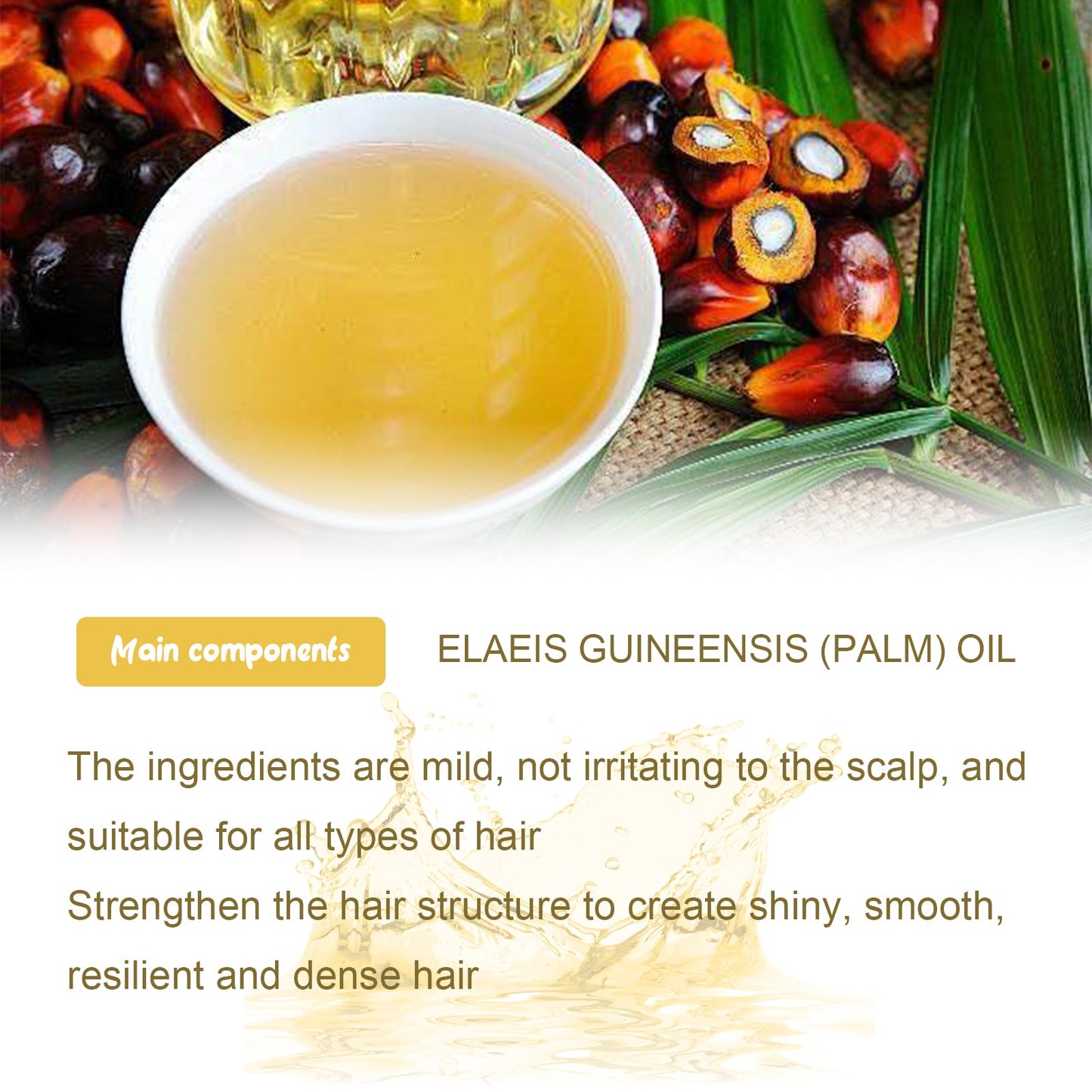 Batana Oil, Hydrating Repair Hair Sere Short-Tempered Soft Thick Hair Oil