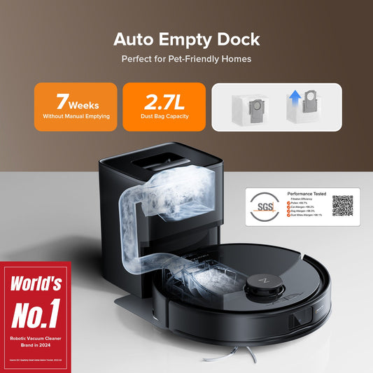 Roborock Q10 X5+ Robot Vacuum and Mop with Auto-Empty Dock