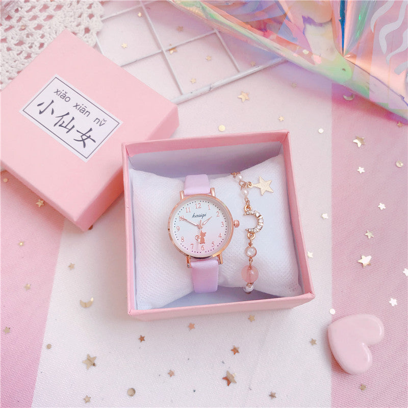 College Style Simple Wild Forest Children's Watch