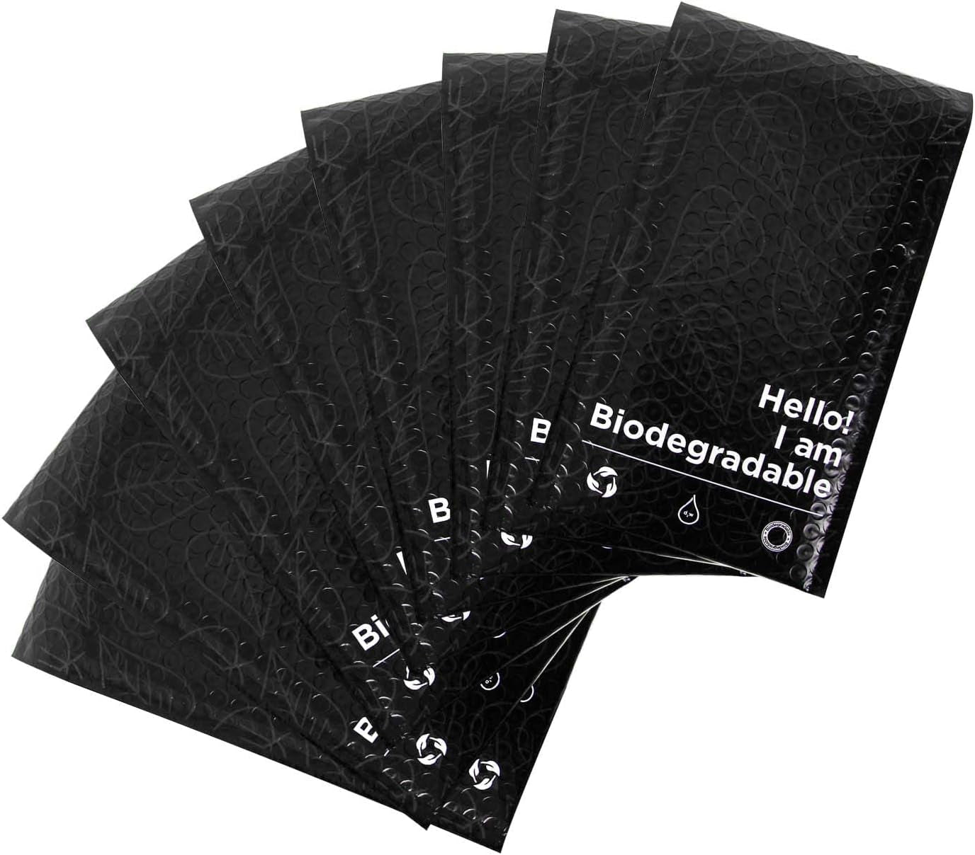 ™ 100% Biodegradable Bubble Mailers,25Pcs Padded Packaging Wrap Envelopes Pouches Eco Friendly No Glue, No Plastic, Christmas Wrapping (6 X 10)