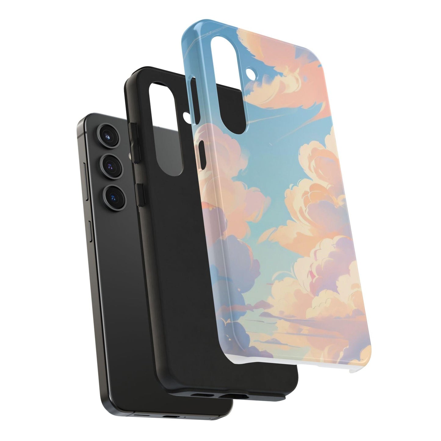 Samsung Tough Phone Case Blue Sky And Clouds