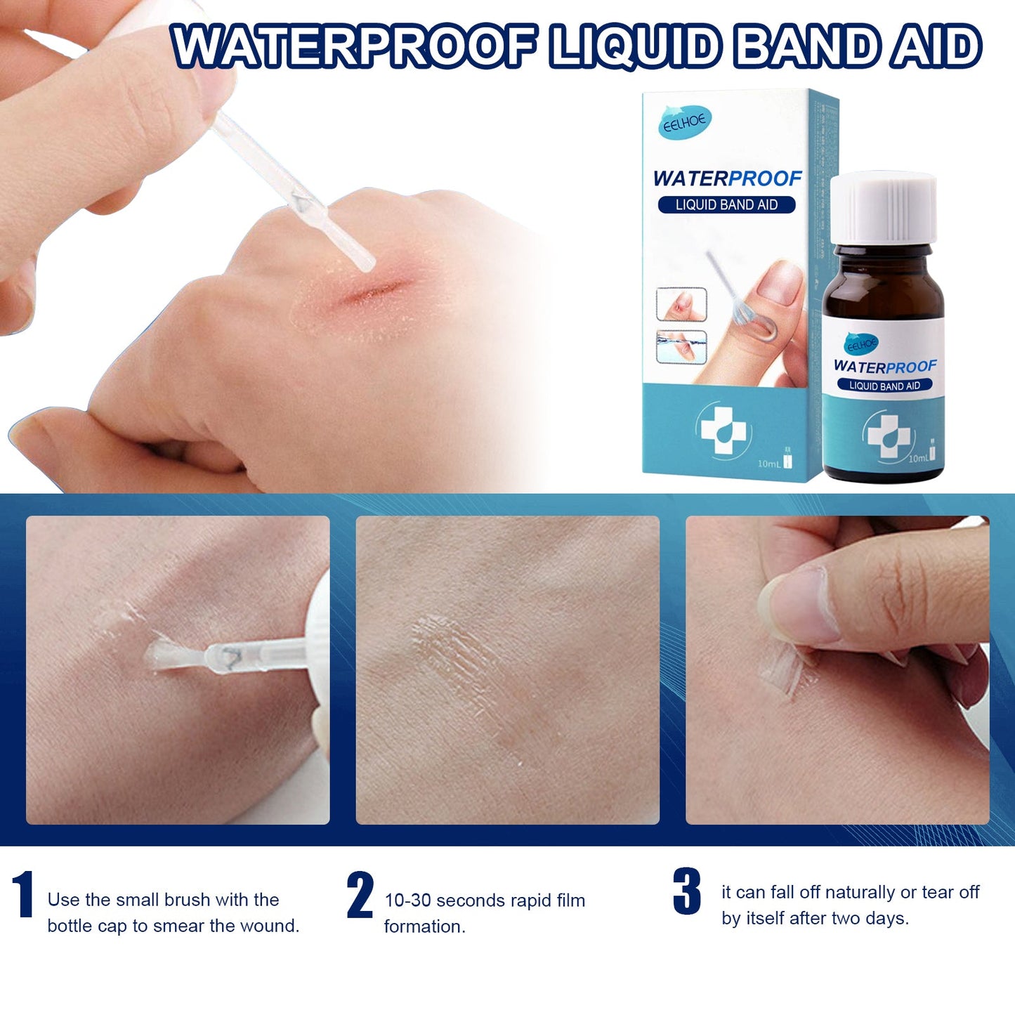 Skin Repair Patch, Waterproof, Secure And Gentle Skin Repair Daily Care