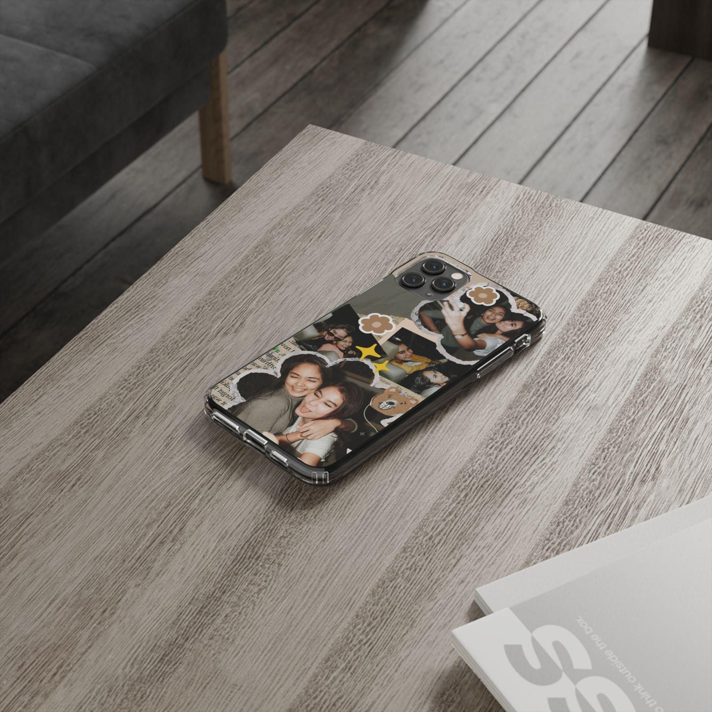 Memories In Retro Templet  Custom Printed Clear Cases