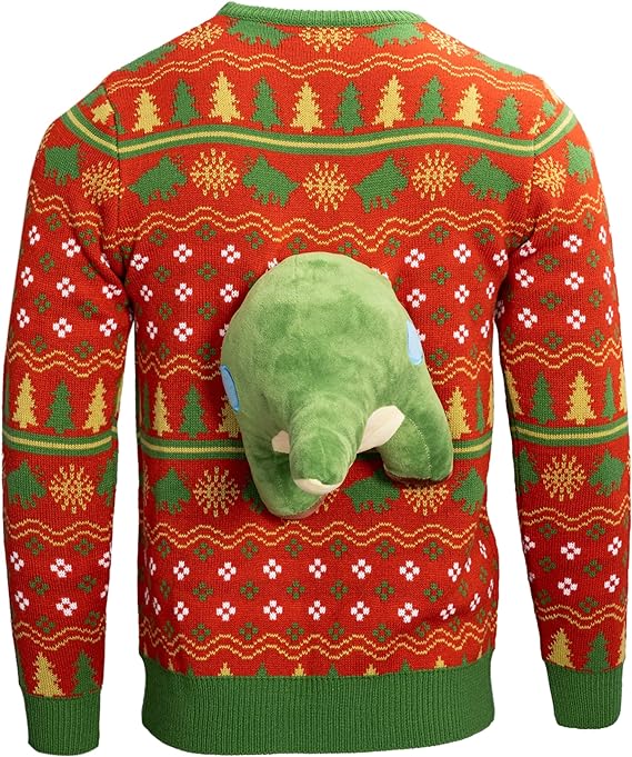 3D Dinosaur Triceritops Detacheable Stuffed Animal Funny Knitted