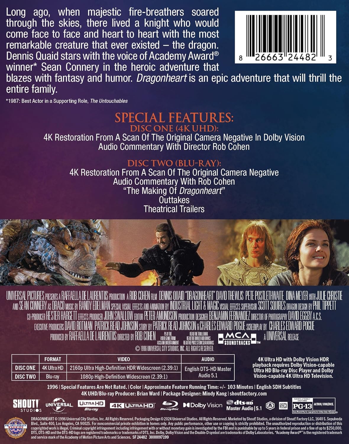 Dragonheart - Limited Edition Steelbook [4K Ultra HD + Blu-ray]