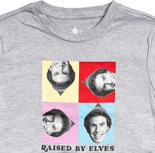 Heather Grey Squares Juniors T-Shirt Tee