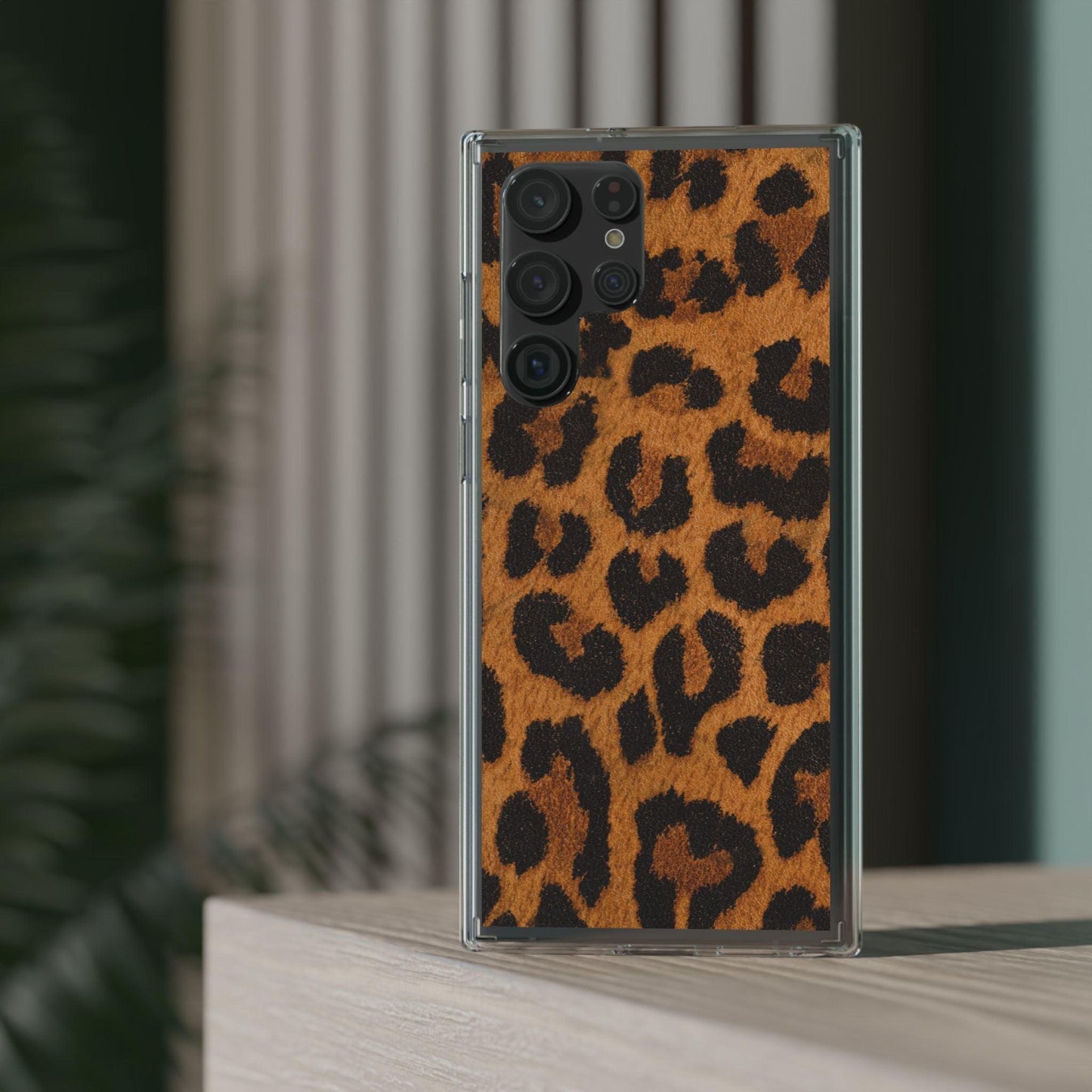 Clear Cases Cheeta Print