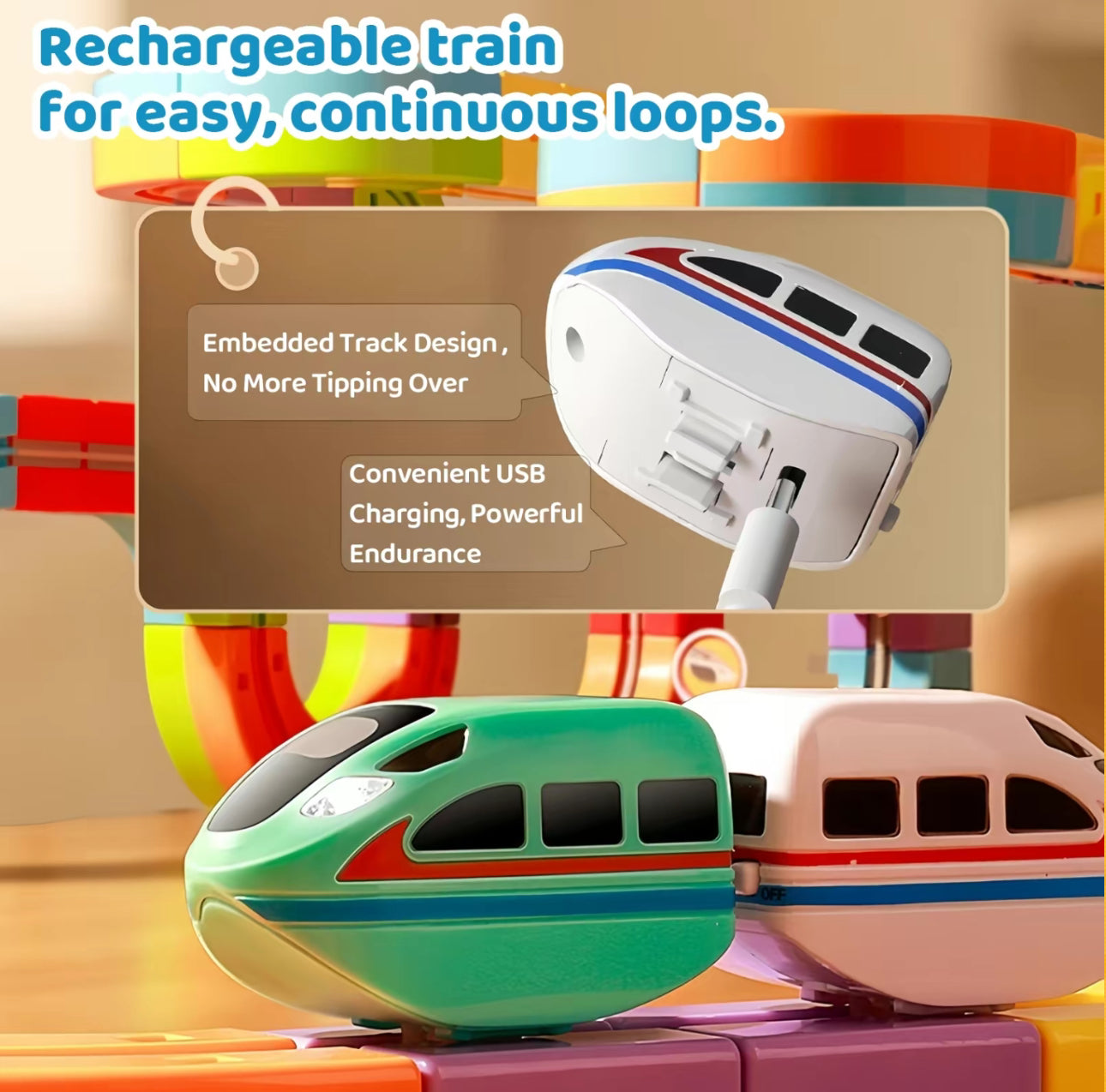 TrackBlaze Flex Train Set