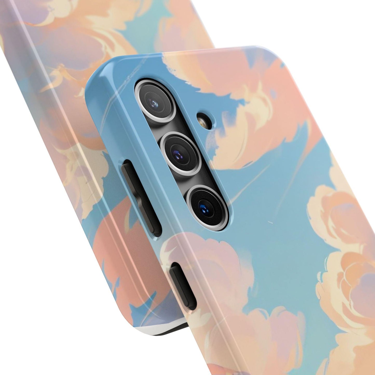 Samsung Tough Phone Case Blue Sky And Clouds