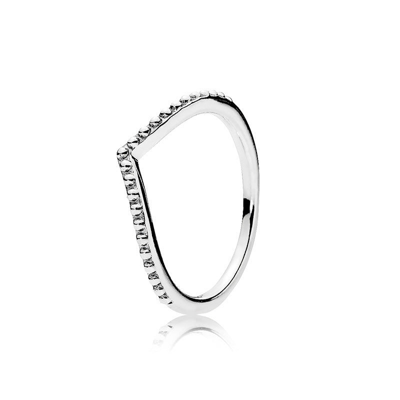 White Copper Plating Fashion Multilateral Ring