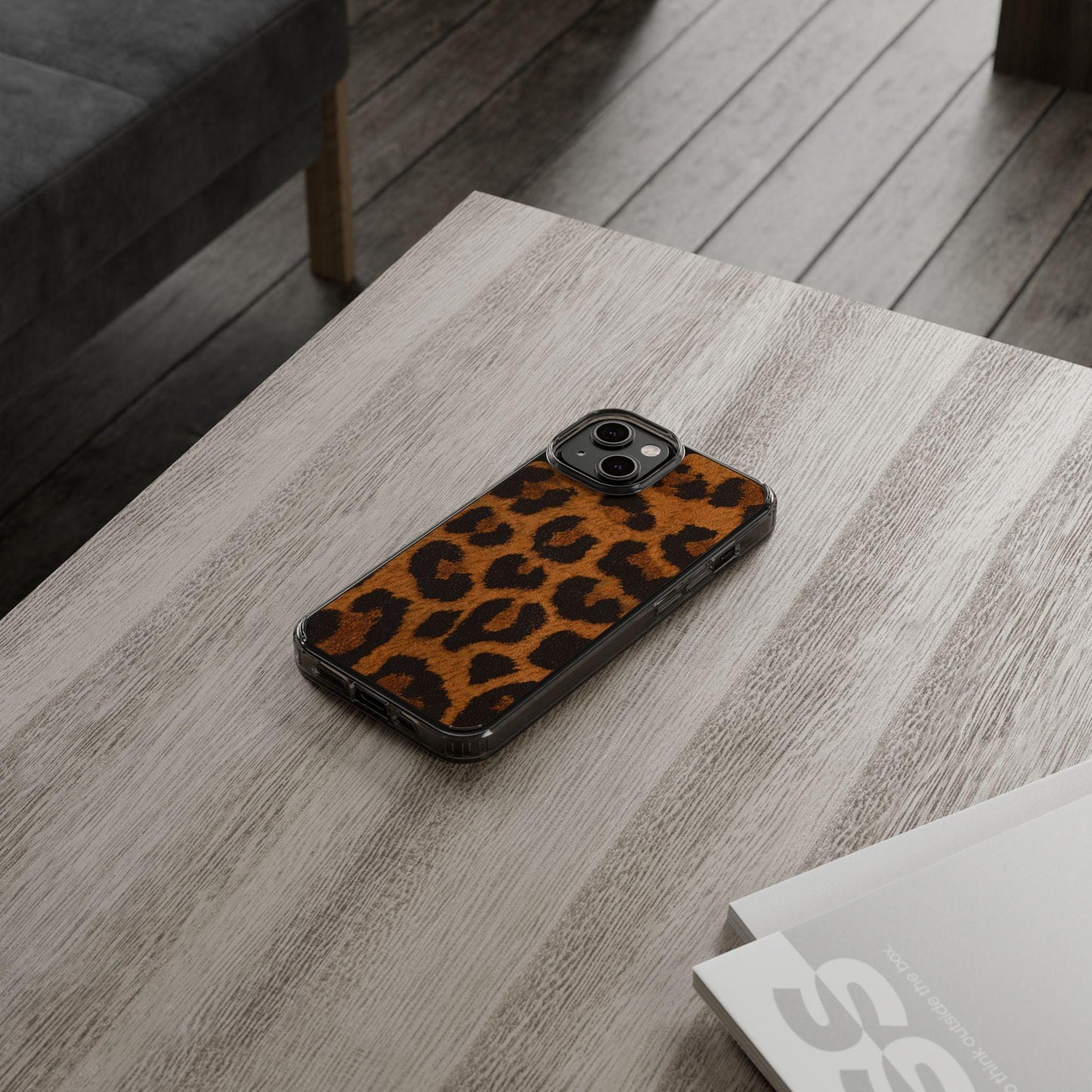 Clear Cases Cheeta Print