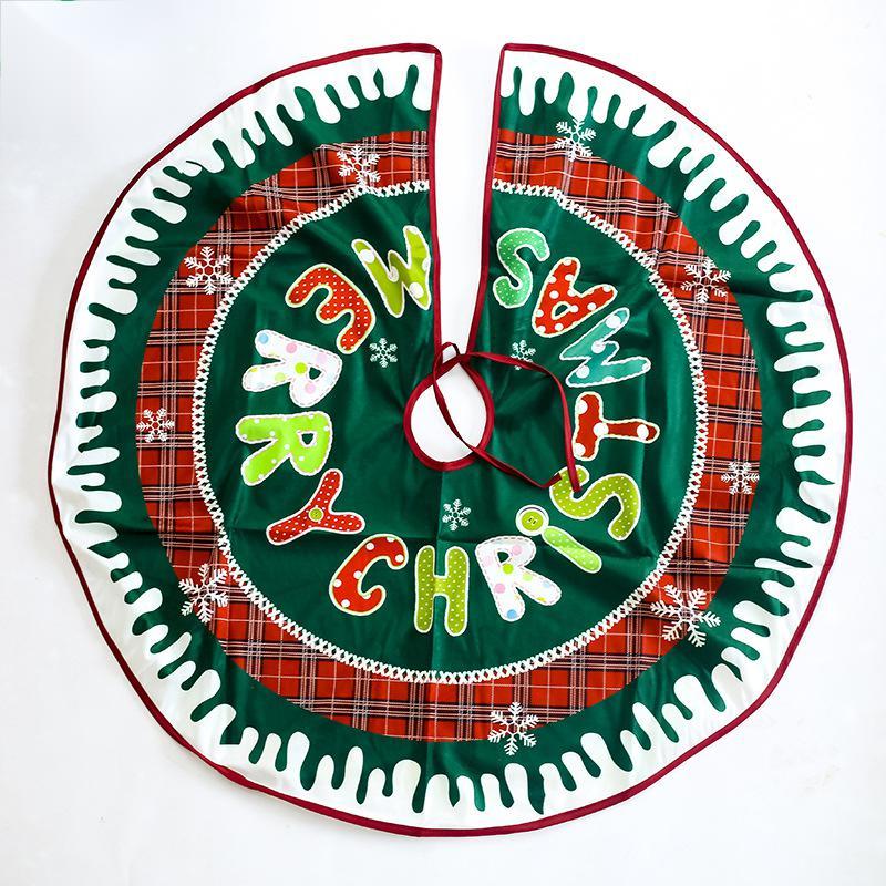 Christmas Tree Skirt Decorations Gift Scene Decor