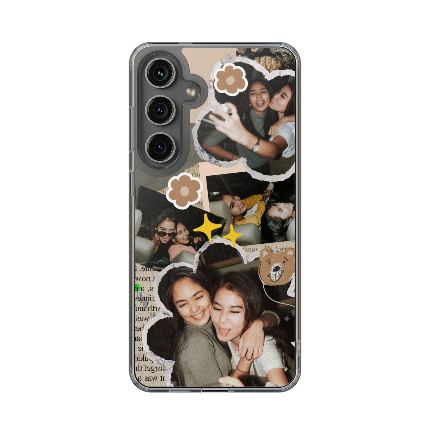 Memories In Retro Templet  Custom Printed Clear Cases