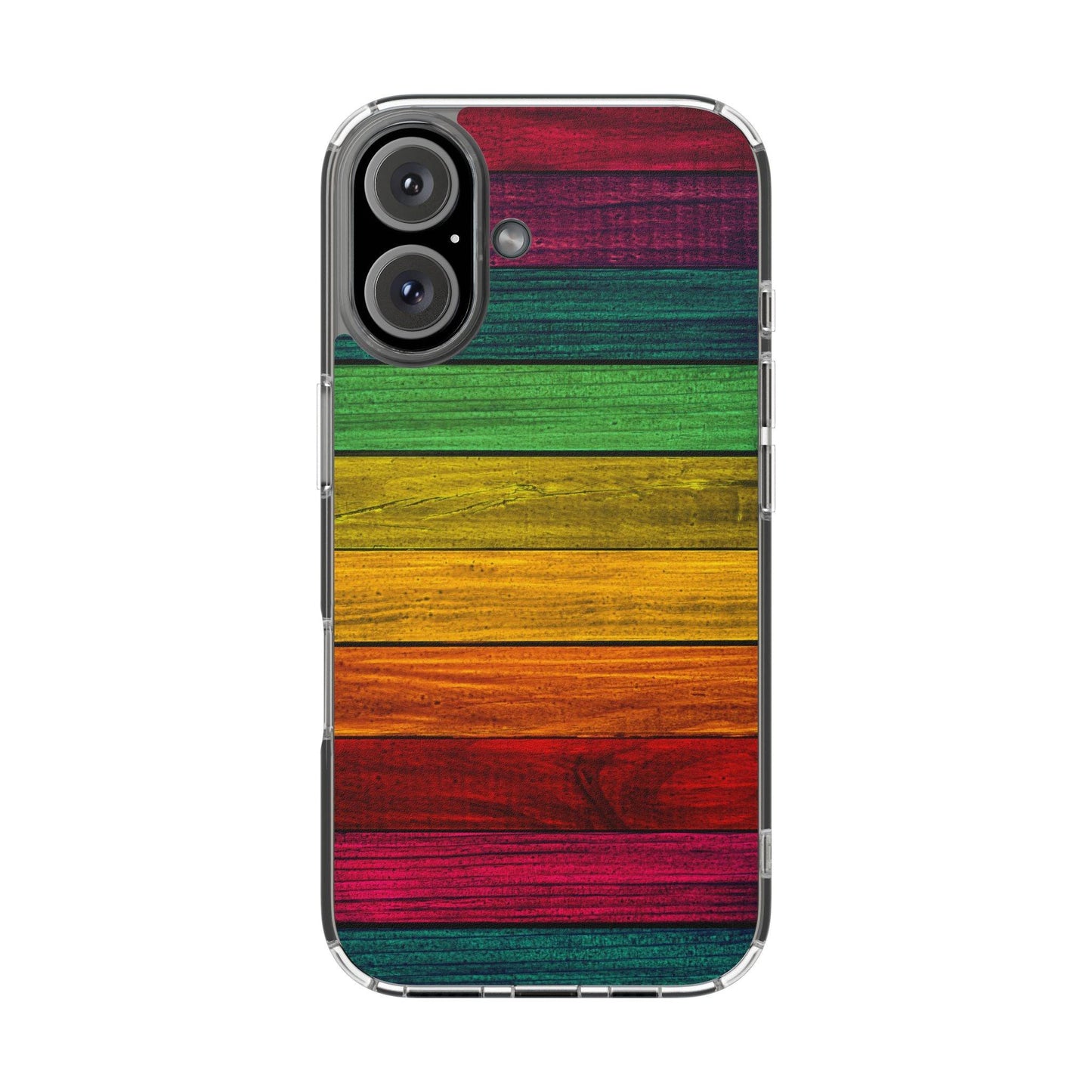 Rainbow On Woods Clear Cases