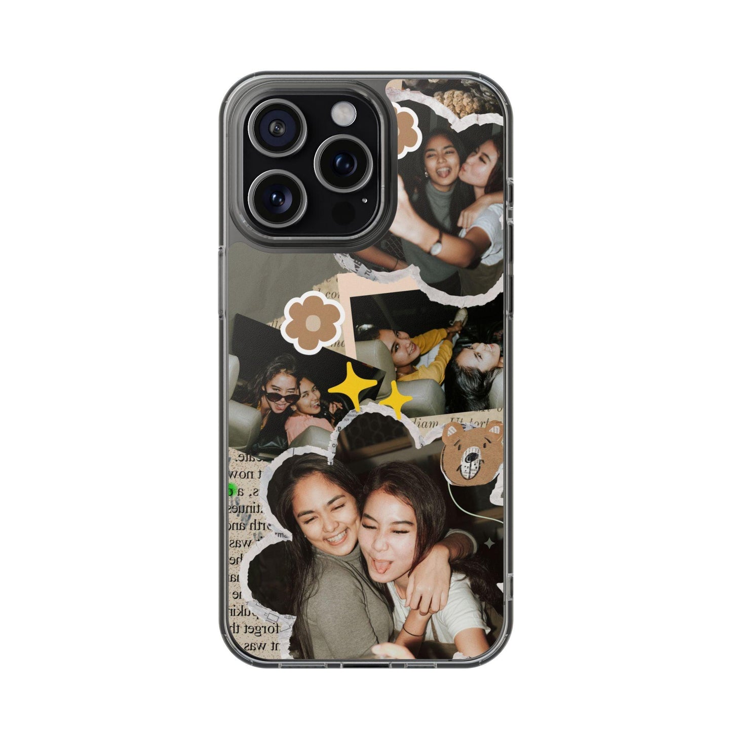 Memories In Retro Templet  Custom Printed Clear Cases