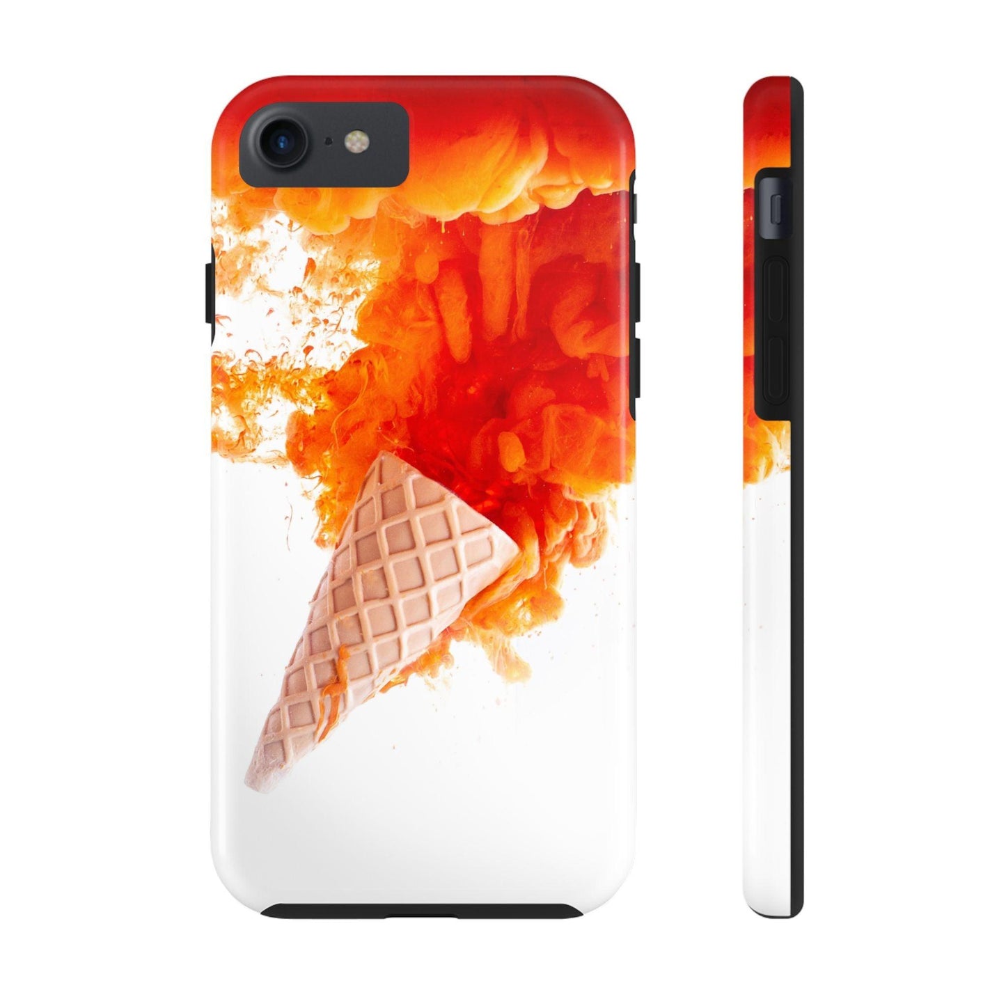 Ice Cream With Flame Of Colors Tough Phone Cases