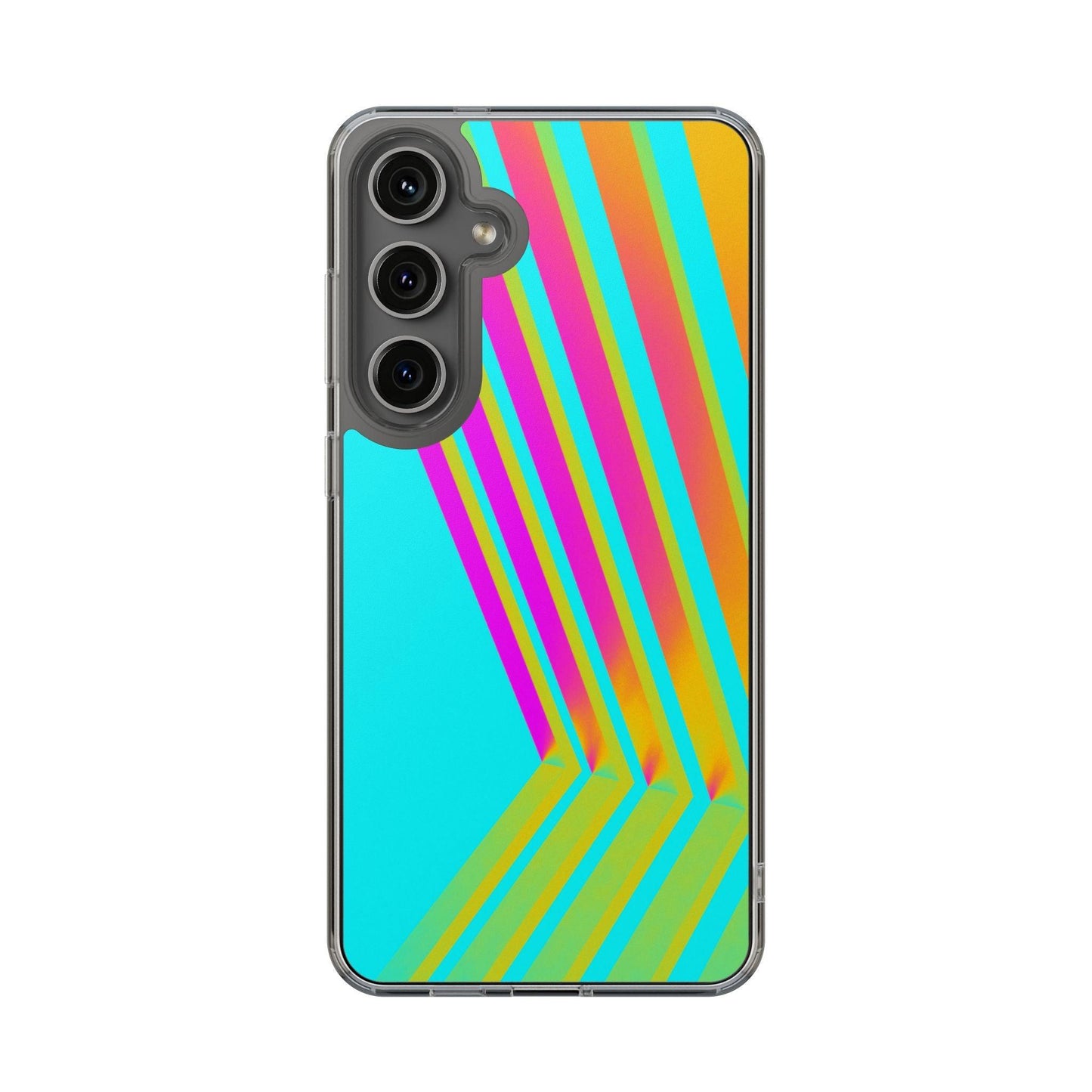 Abstract Pattern With Vibrant Color Clear Cases
