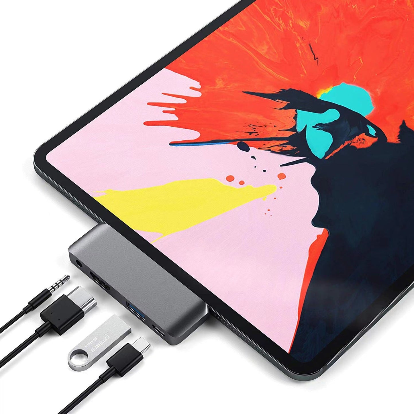Type-c splitter switch game console mobile phone computer HD usb c suitable for ipad four-in-one expansion dock