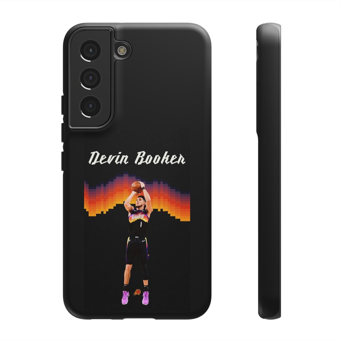 Devin Booker Precision Blaze Series – Dual-Layer ShockGuard Protection | Fits iPhone 8–16 Pro Max & Samsung Galaxy S10–S25 Ultra