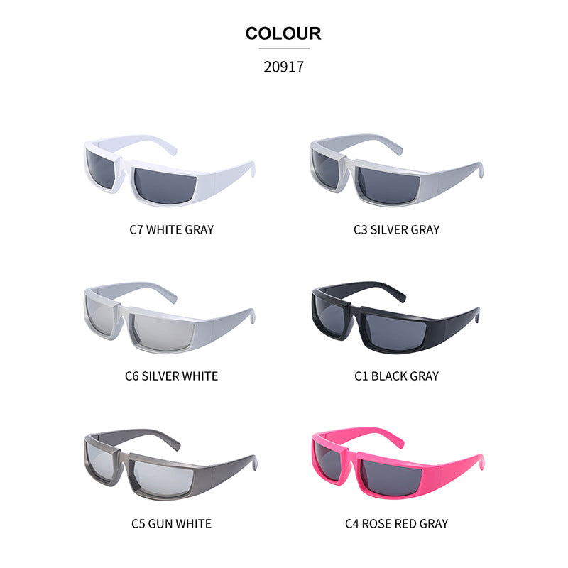Sunglasses Men's Steam Punk Sunglasses Women's Anti Ultraviolet Personalized Riding Glasses