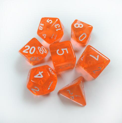 1 set of 7 sided dice