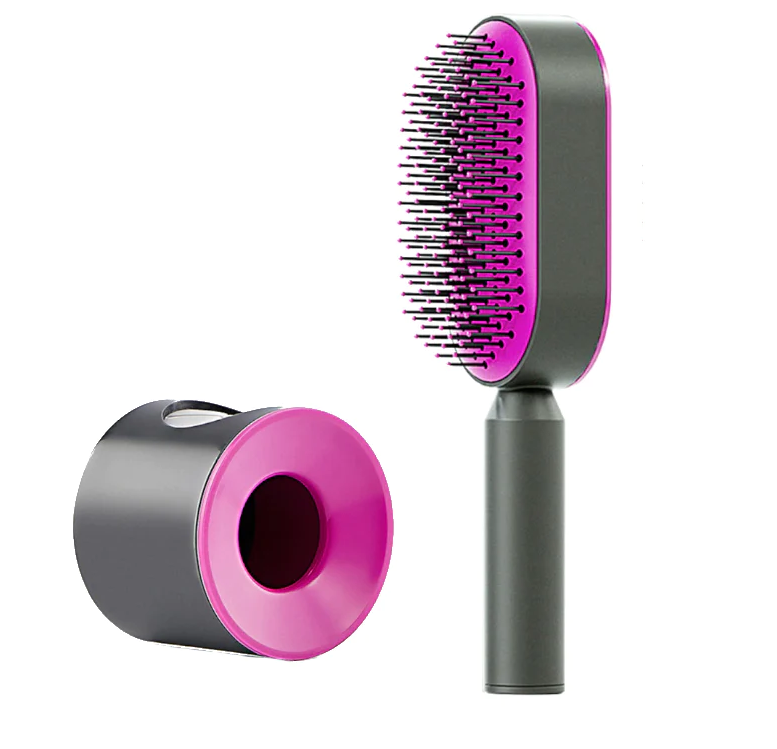 Upgraded Press Type Cleaning Design Air Cushion Comb For Women's Long Hair Air Bag Massage Comb Household Comb