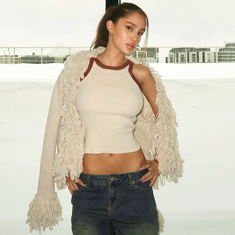 Women's Fashion Long Sleeve Sweater Coat Top