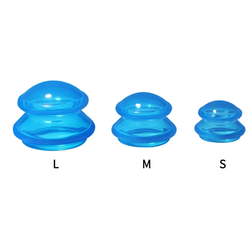 Silicone Cupping Set Suction cups Vacuum Suction Jars Therapy Slimming Body Face Massage Cupping Anti Cellulite Weight Loss