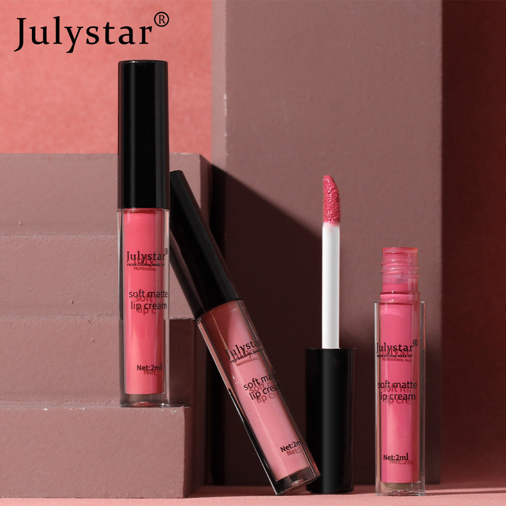 Christmas Makeup Powder Mist Matte Candy Lip Glaze Matte Long Lasting Moisturizing Liquid Lipstick
