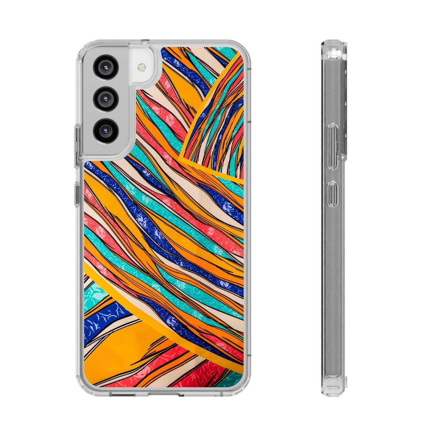 Clear Cases Stripes of  Powerful Colors