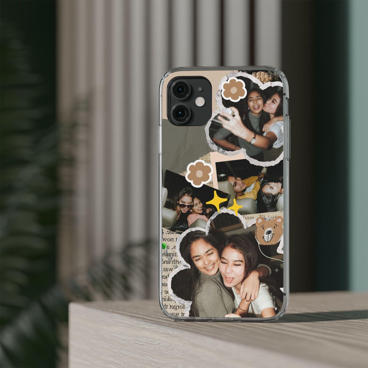 Memories In Retro Templet  Custom Printed Clear Cases