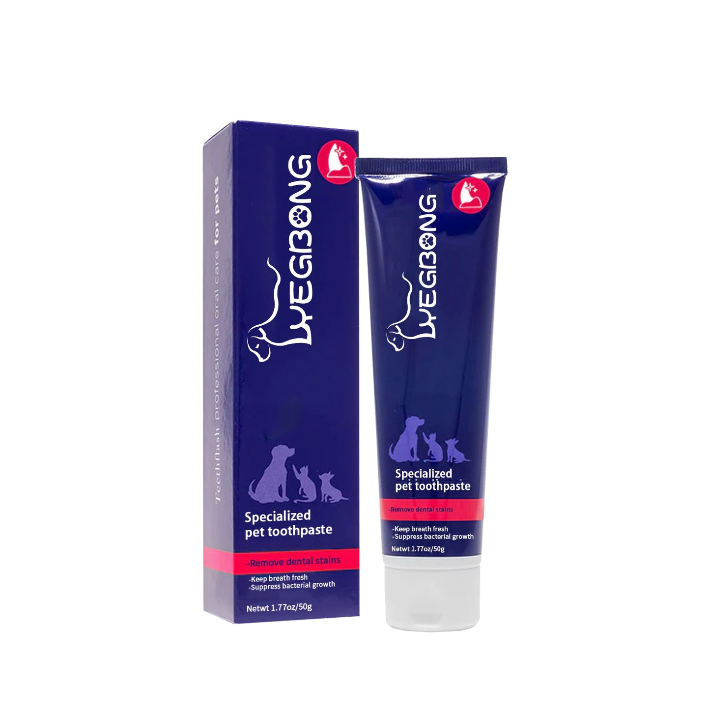 Pet Mouth Cleaning Cream, Cats And Dogs Clean Bad Breath Tartar Stains White Teeth Cream